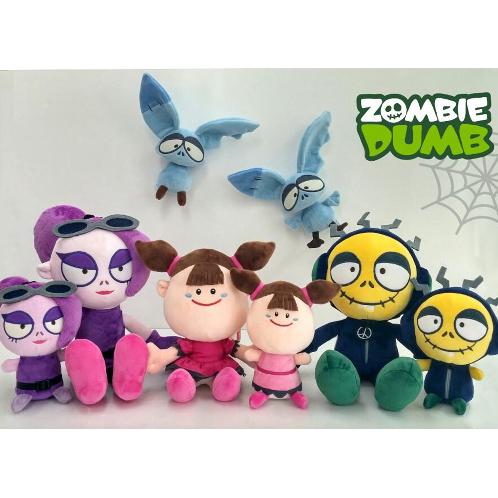 ZOMBIEDUMB Plush Toy  Using 3D Animation TV Series and Unique main characters